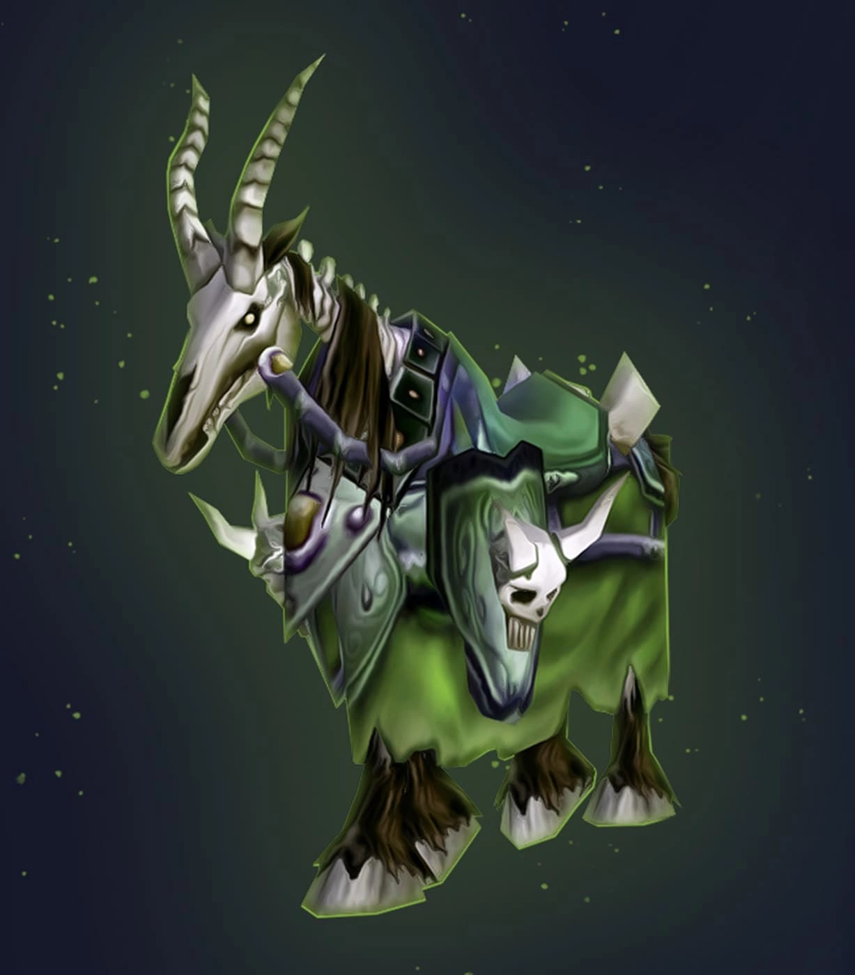 Green Skeletal Warhorse Mount Buyboost